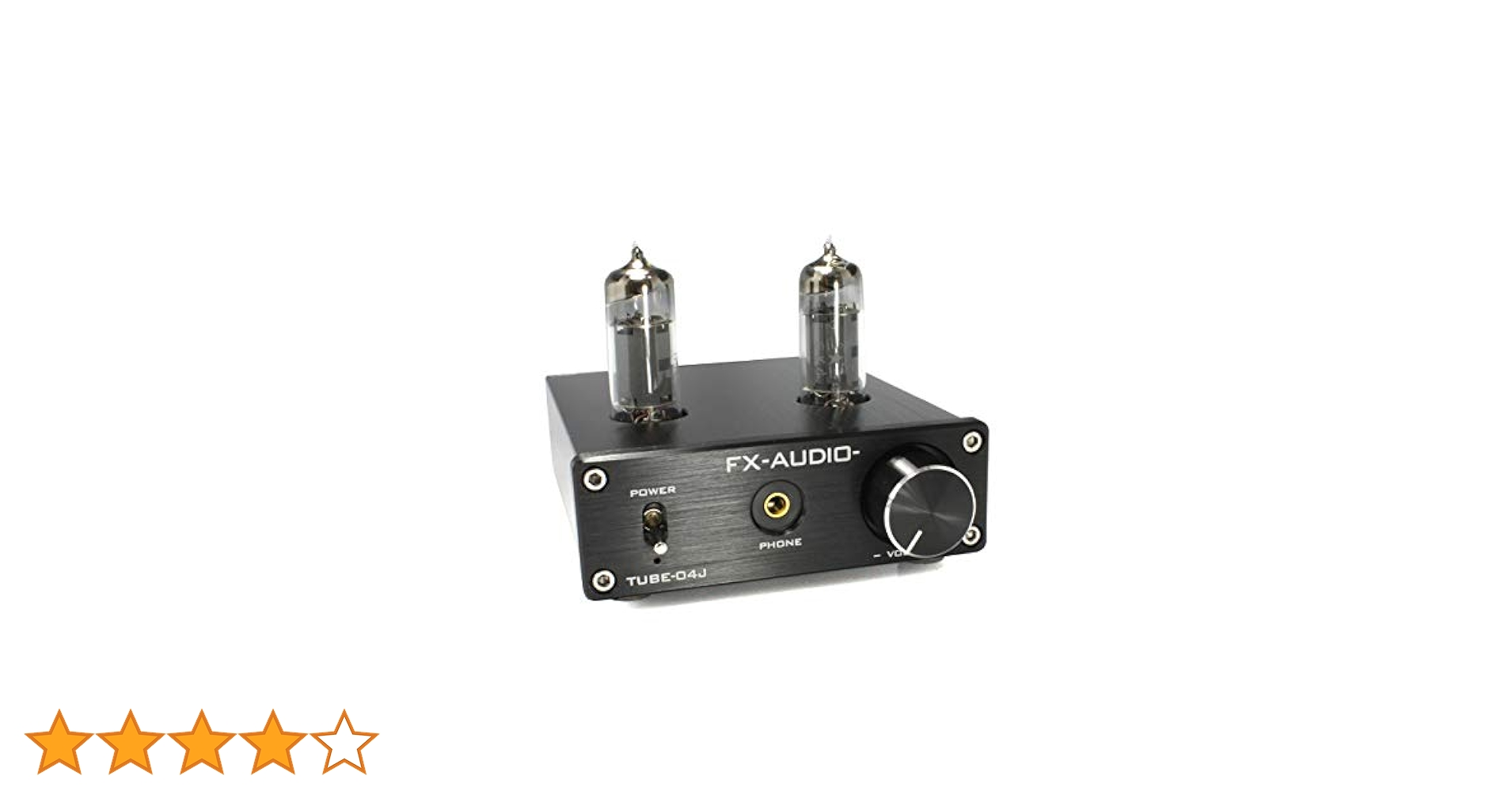 超美品【電源アダプター付き】FX-AUDIO TUBE 04J FX AUDIO FX-AUDIO- TUBE-04J[シルバー] 真空管ハイブリッド